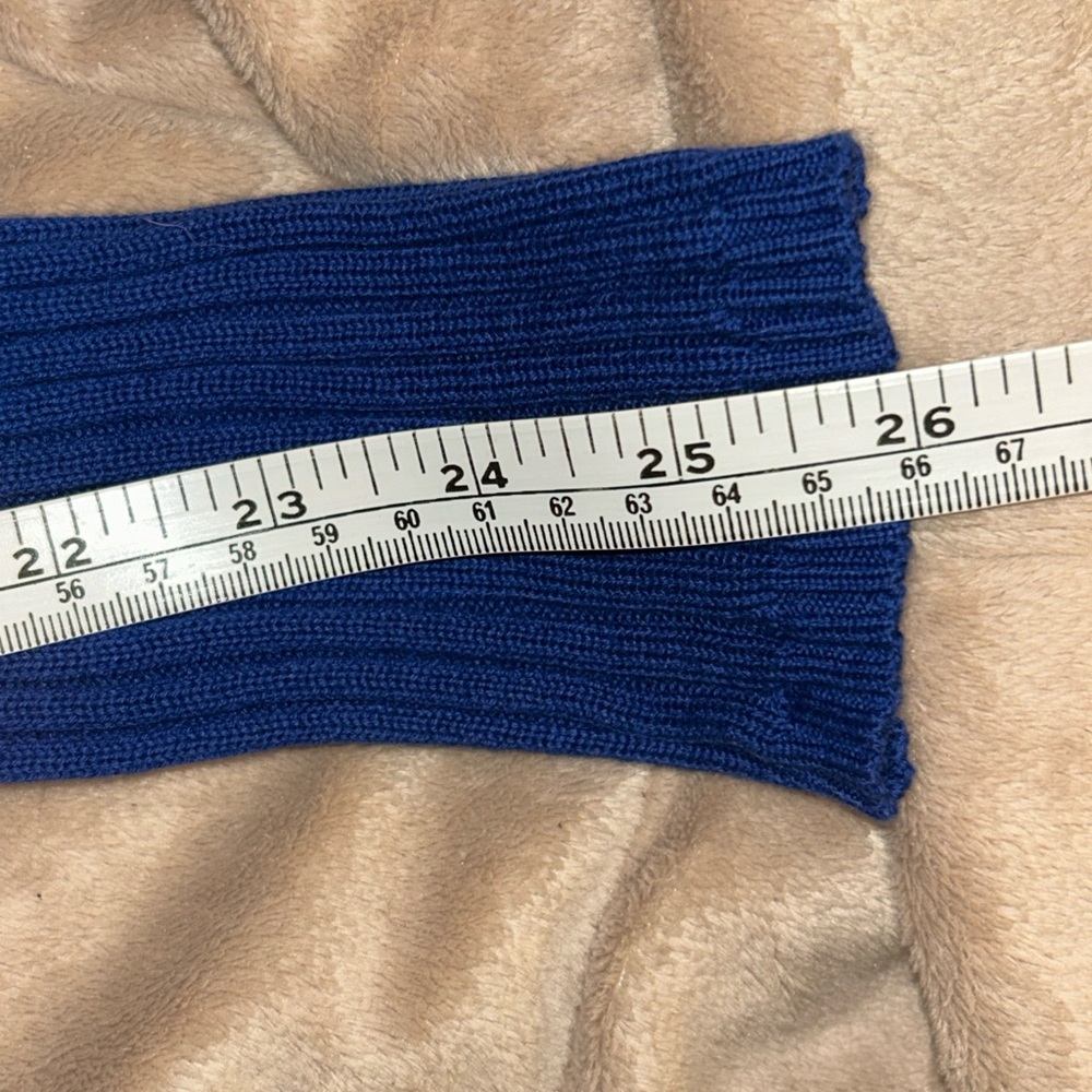 Large Blue Ribbed UK Zip-Up Cardigan - Picture 14 of 14